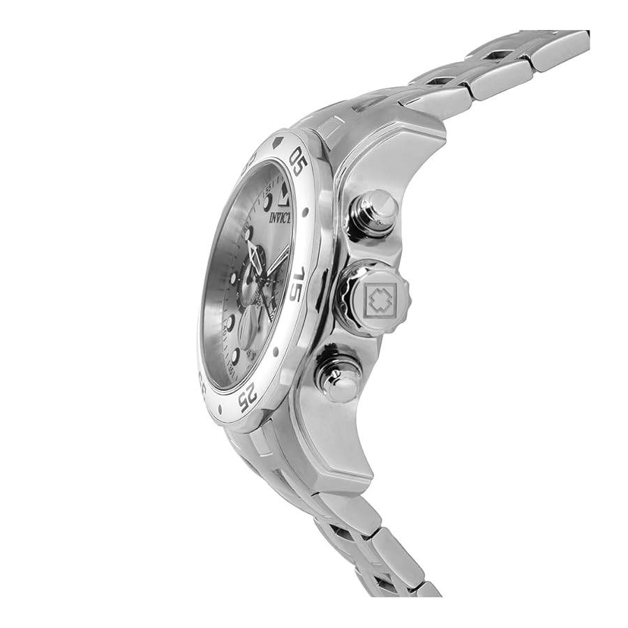 Invicta Pro Diver Chronograph 330feet防水 Invicta Mens PRO DIVER SCUBA Chronograph Black Silver Dial
